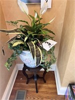 Planter On Stand  With Artificial Plant(Foyer)