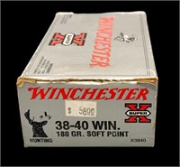 38-40 Win. ammunition (1) box Winchester