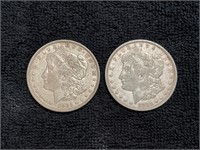 2 - 1921 silver dollars