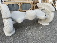 Cement Motorcycle Style Bench