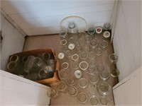 lot of miscellaneous jars