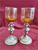 Two Angel Candle Holder