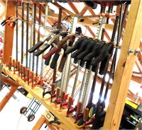 Lower Rack of Clamps on Rack (18) pieces