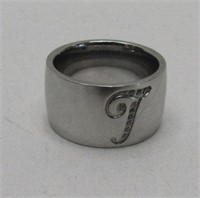Stainless Steel "T" Ring SZ 9