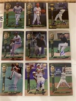 9-Autographs  baseball cards