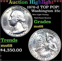 ***Auction Highlight*** 1976-d Washington Quarter