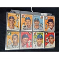 (8) 1954 Topps Baseball Cards