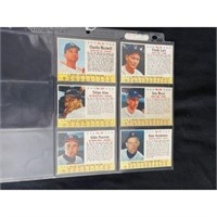 (6) 1963 Post Cereal Baseball Cards