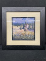 Vintage Tuscan Poppies Framed Giclee Print