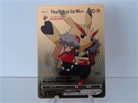 Pokemon Card Rare Gold Pikachu Rock Star Vmax
