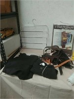 Buckle bag black tablecloth pant hanger belts
