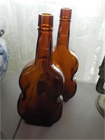 2" 11 brown chello bottles both FOYER