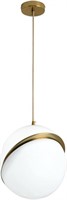 MZSUS 1-Light Acrylic Globe Pendant Light,