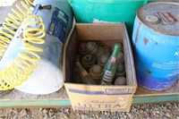 D8- BOX OF INSULATORS AND 3 BOTTLES