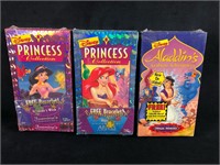 Vintage Lot Of 3 Disney Princess Ariel - Jasmine -