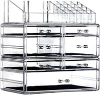 Cq acrylic Clear Makeup Organizer And Storage Stac