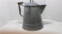 Large Vintage Enamelware Cowboy Coffee Pot Kettle