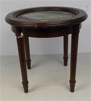End table with UM stadium.