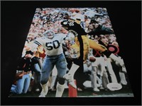 ROCKY BLEIER SIGNED 8X10 PHOTO JSA STEELERS