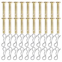 20 Pairs Shear Pins and Cotters Pins,Replacement