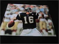 RYAN LEAF SIGNED 11X14 PHOTO CHARGERS JSA