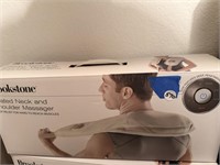 BROOKSTONE HEATED NECK & SHOULDER MASSAGER