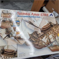 Santa Ana- 1784 Ship Model, in box estate item,
