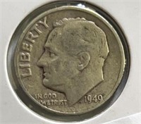 1949 Roosevelt Dime Silver