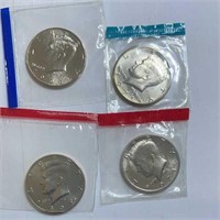 (4) Kennedy Half Dollars out of Mint Set
