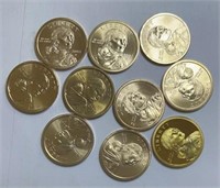 (10) Sacagawea Dollars