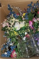 Box of Flowers & Vases