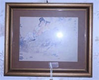 Lot #4925 - Pair of framed Chinese prints