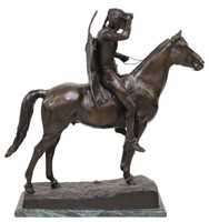 AFTER C.E. DALLIN (1861-1944) BRONZE 'THE SCOUT'