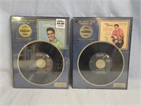 2 Elvis Presley 45 RPM Platinum Records