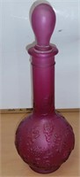 8" Pink Avon Bath Bottle