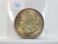 1885 O Morgan Silver Dollar TONED