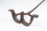 Old Flying W Cattle Branding Iron