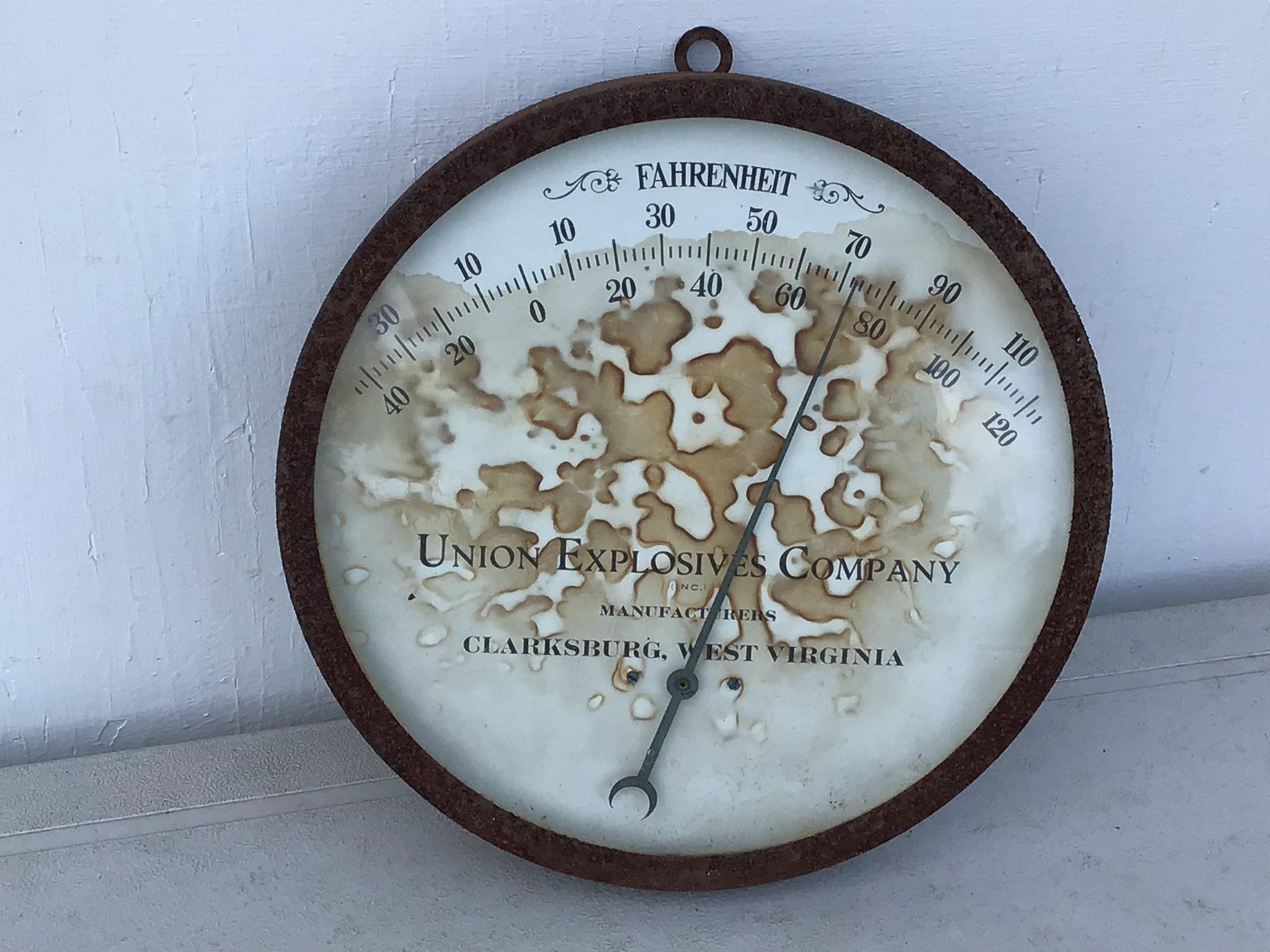 UNION EXPLOSIVES COMPANY THERMOMETER