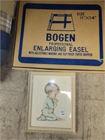 CHILDS PICTURE & EASEL