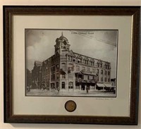 Historic Framed Photograph "Cortland House 1903"