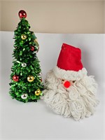 Christmas Tree with Santa Decoration