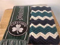Detroit Corktown and other Knit Scarf