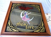 Miller High Life Mirrored Sign