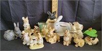 Vtg Ceramic Bunny/Rabbit Figurines