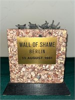 “Wall of Shame” Berlin Wall Fragment Aug. 13, 1961