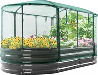 Quictent 6x3x1Ft Galvanized Raised Garden Bed Kit