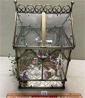 INTERESTING GLASS GREENHOUSE DOLL HOUSE