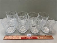 NICE LOT OF CRYSTAL DRINKING GLASSES