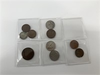 Early Canadian coinage including both varieties of