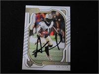 Alvin Kamara signed football card COA